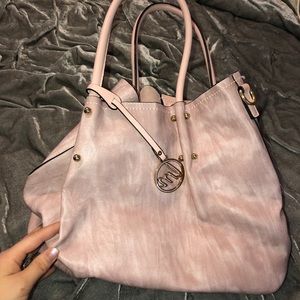 Pink Marbled Purse